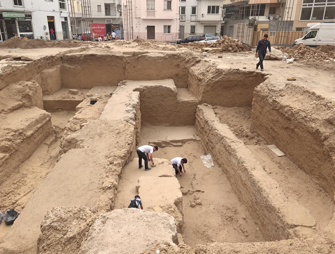 外网吃瓜 - 某城市地铁施工挖出千年古墓，考古队紧急进驻